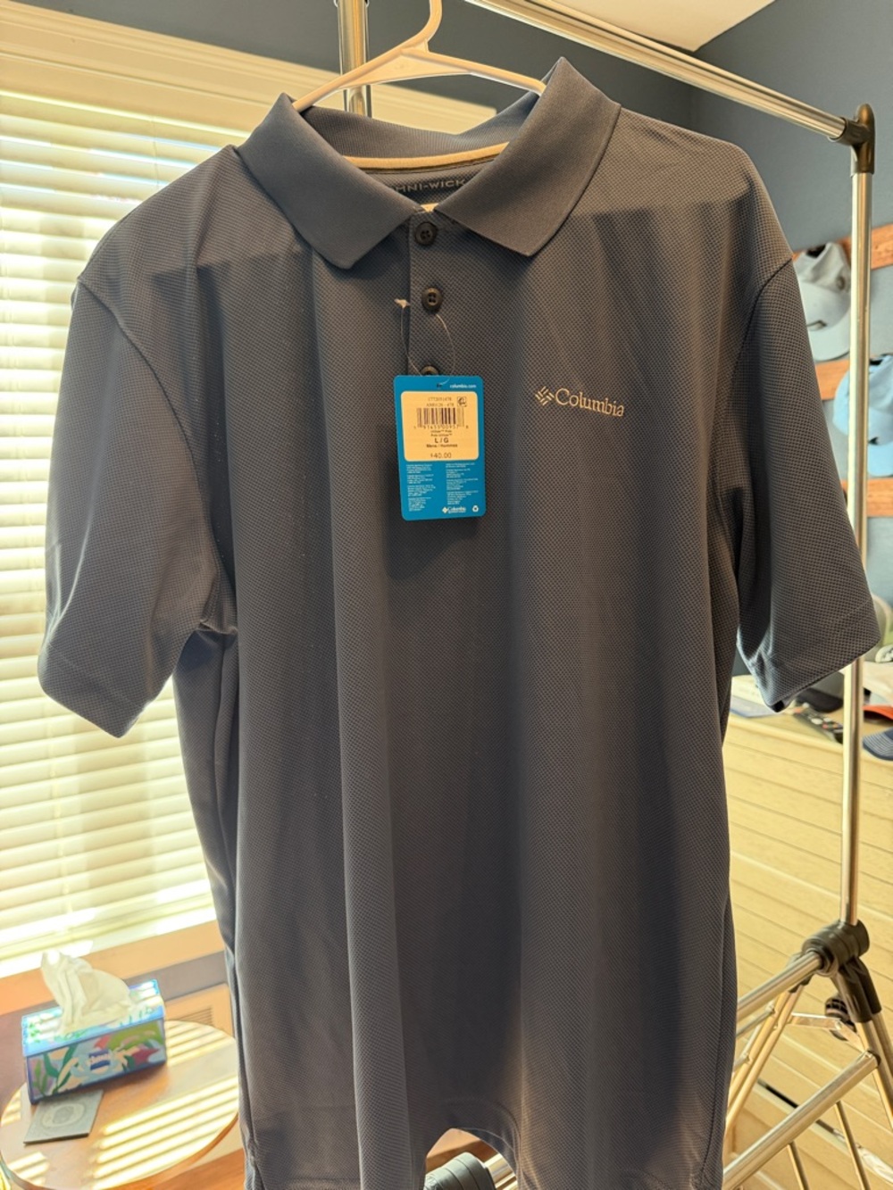 Columbia Men's Polo Shirt - Slate Blue